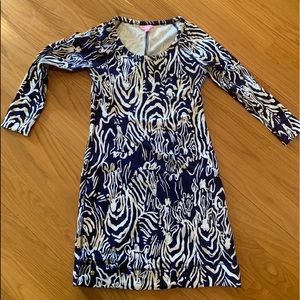 Lilly Pulitzer retired zebra print - navy